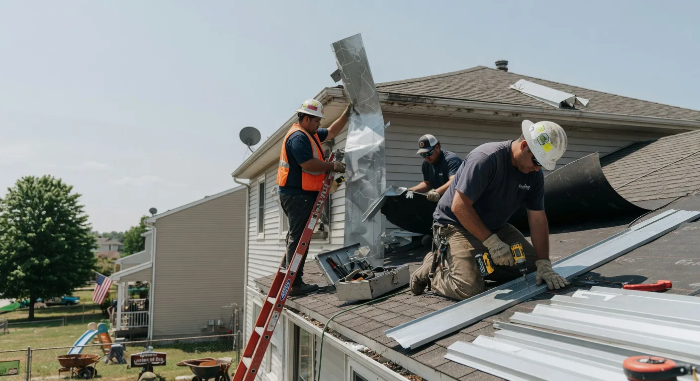 Storm Damage Metal Roof Repair in Rugby, TN